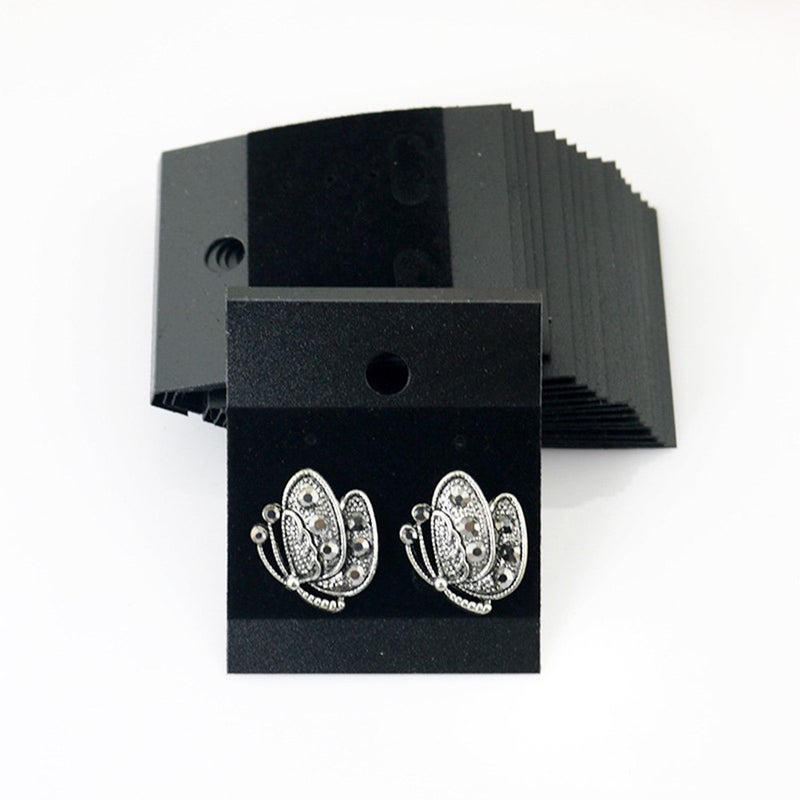LGEGE 100 Pcs Black Earring Jewelry Display Hanging Cards Jewelry Trays Other Jewelry Accessories - Image 3